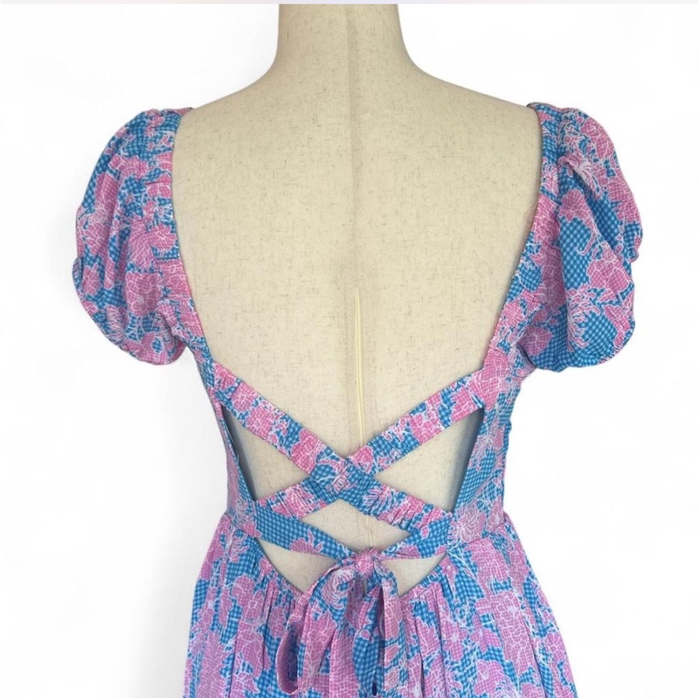 Baltic Born Pink & Blue Floral Maxi Dress - Picture 6 of 8